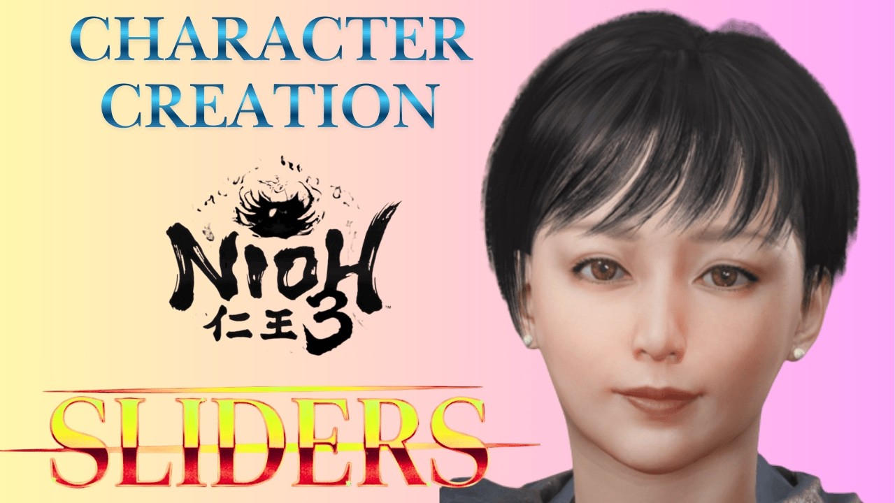 NIOH 3 | Female Character Sliders / 仁王３ キャラメイクレシピ「ゲーム内は結構お姉さんに見えます」👈印象変化は劣化より難しいかもです