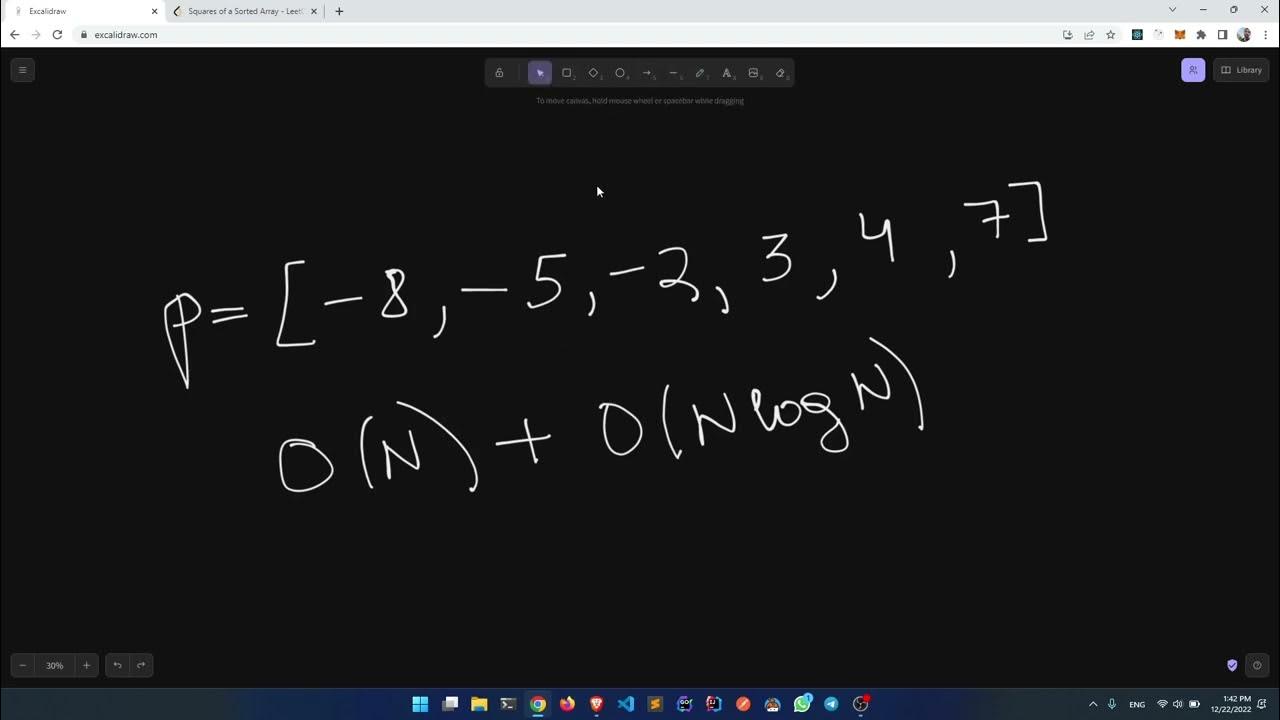 977. Squares of a Sorted Array - YouTube