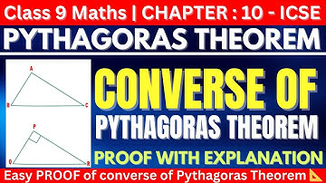 Converse of Pythagoras Theorem | Class 9 Maths ICSE | Proof & Explanation #maths #Class9Maths #exam