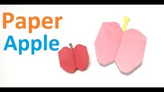 How to make an origami paper Apple Step by Step || Origami Art School