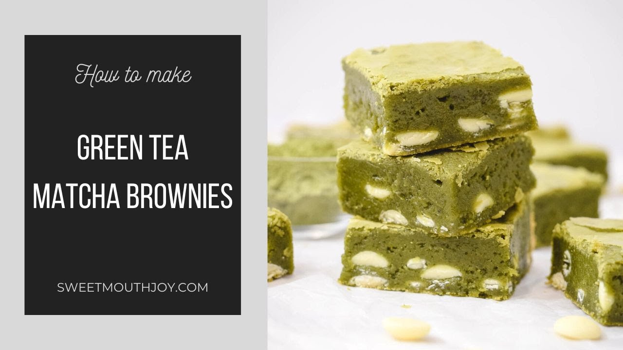 Matcha Green Tea Brownies Recipe YouTube