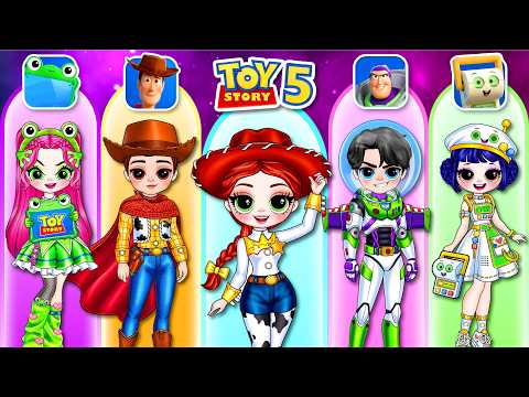 K-Pop Demon Hunters: Rumi, Zoey & Mira Glow Up into Toy Story 5 Characters | DIY Fashion Paper Dolls