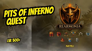 Rearmonia 7.6  - Guide to Pits of Inferno Quest - Quest lvl 500+