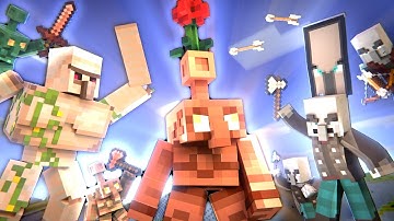 COPPER GOLEM ARMY - Iron Golem vs Pillager Army (Minecraft Movie Animation)