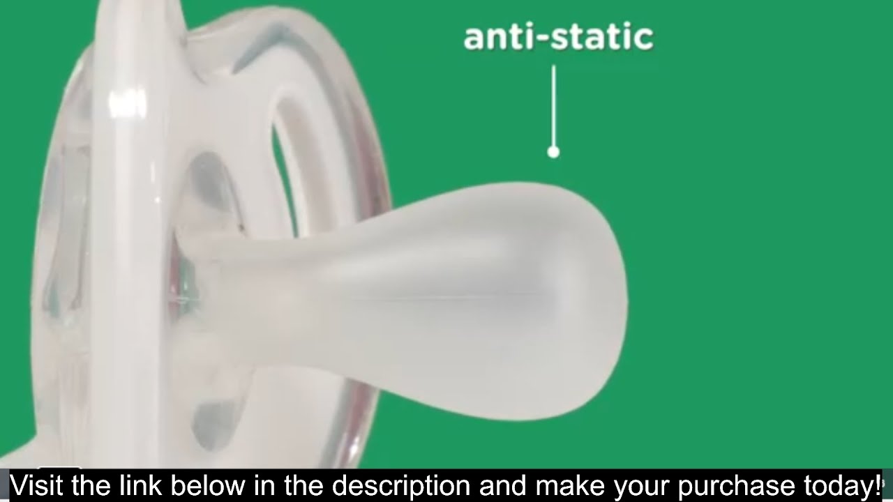 Tommee Tippee Ultra Light Silicone Pacifier, Symmetrical One Piece Design, BPA Free Silicone Binkies