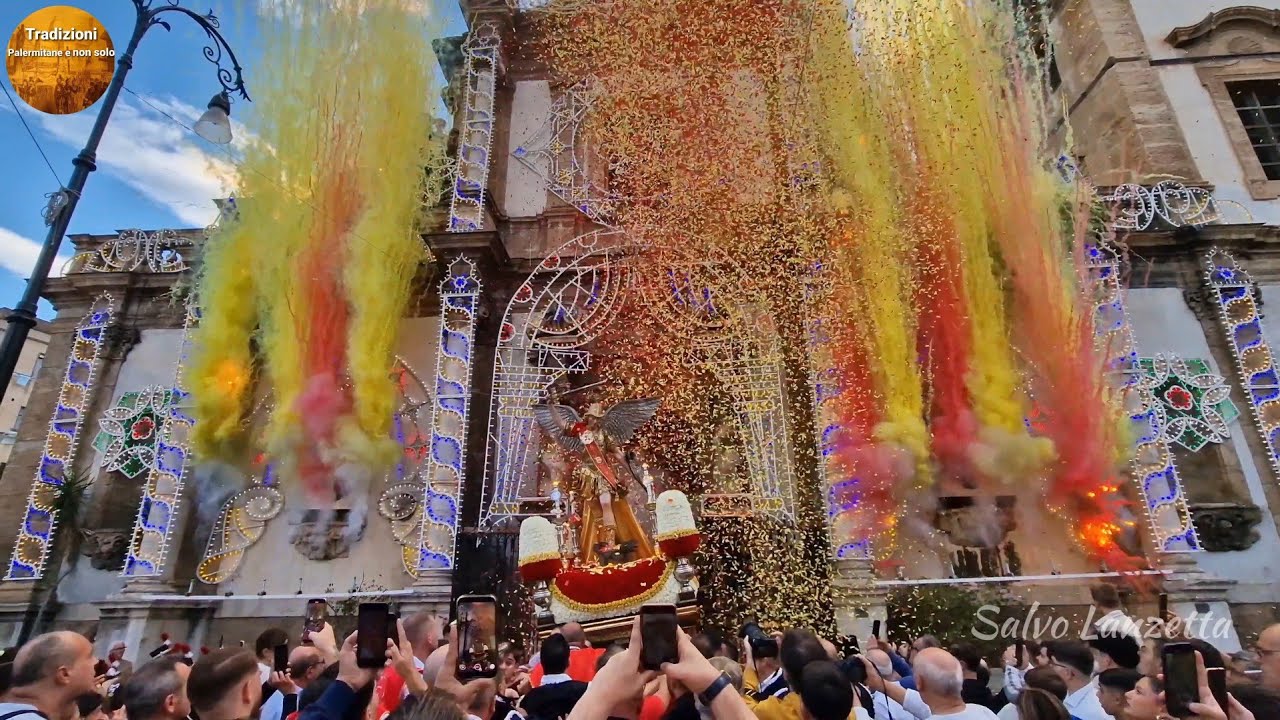 PALERMO - PROCESSIONE DI SAN MICHELE ARCANGELO ALL'ALBERGHERIA (4K) 05/10/2025