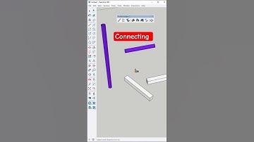 Connecting Objects in SketchUp in Seconds #shorts #sketchup