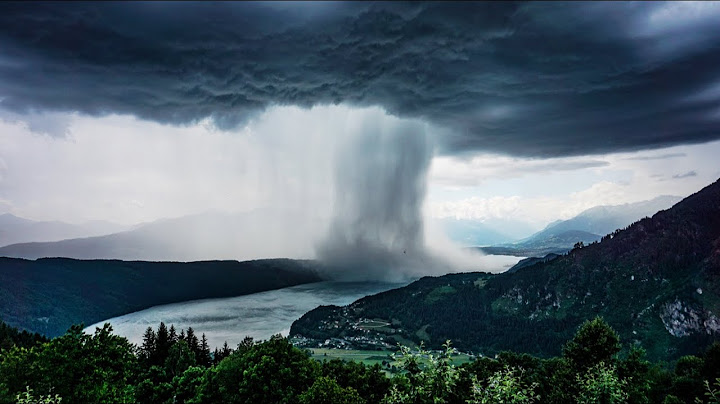 Tsunami from Heaven / Amazing Rainstorm Timelapse / Downburst / Microburst