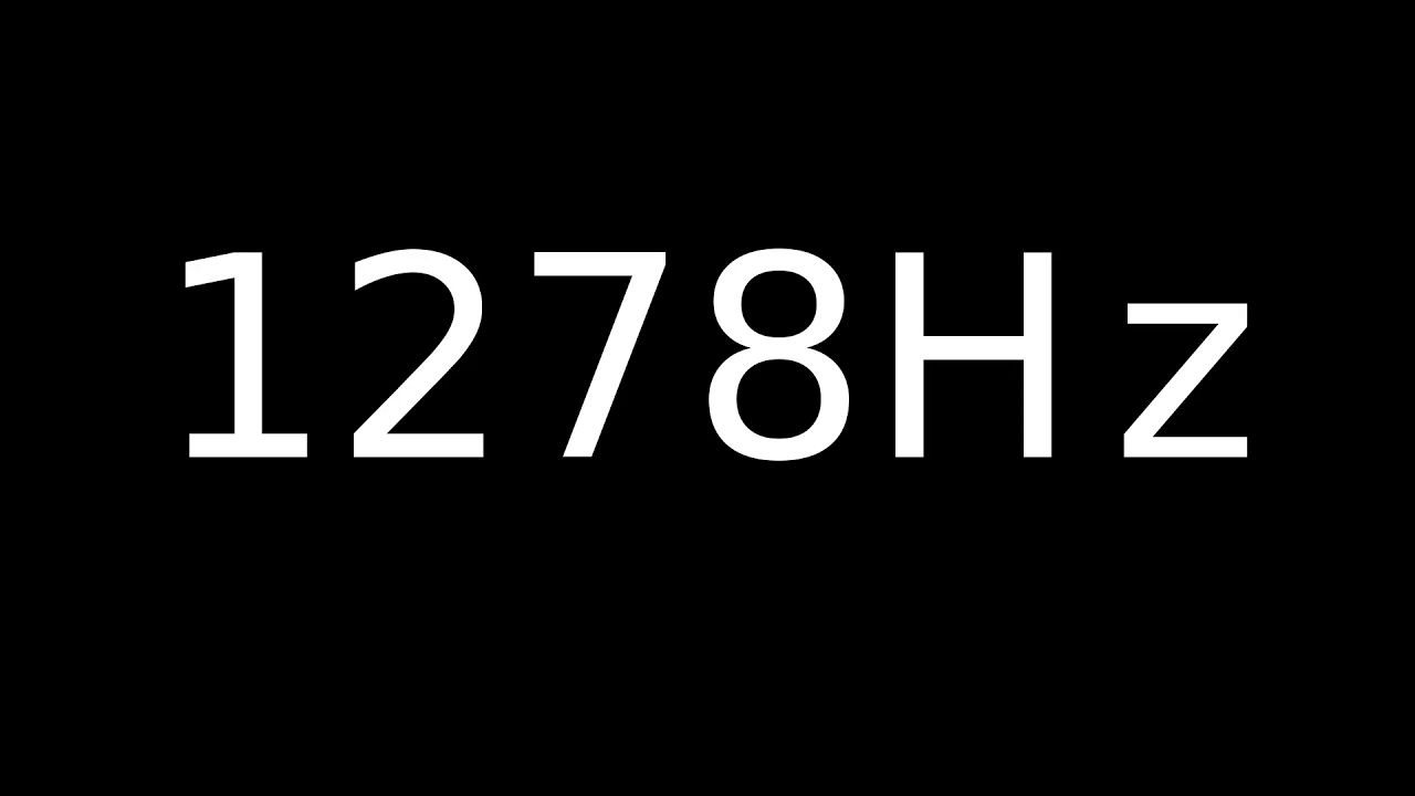 Speaker Sound Test 1278Hz