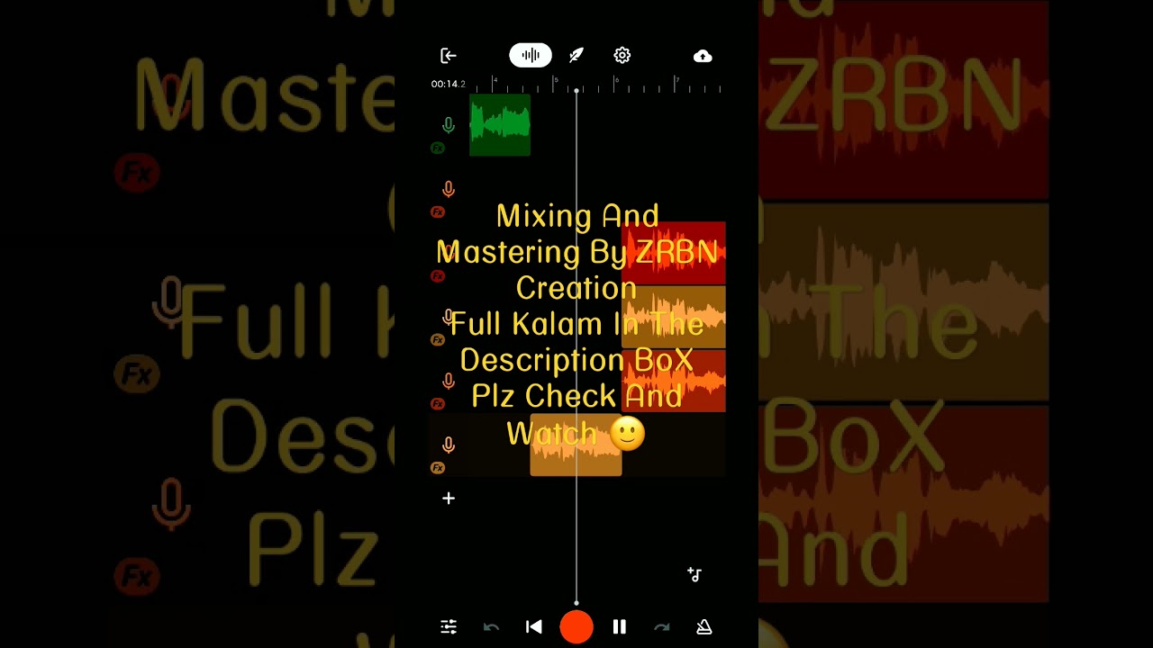 Naat Mixing Mastering In Bandlab || Naat Editing Mobile Bandlab