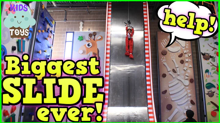 Indoor Playground Family Fun GIANT SLIDE Playground for kids  Children playing in Play Center