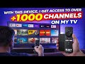 WITH THIS DEVICE, I GET ACCESS TO OVER 1,000 CHANNELS ON MY TV | FLIXY TV SMART STICK