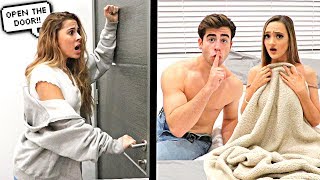 CHEATING With The Door LOCKED Prank On Girlfriend..