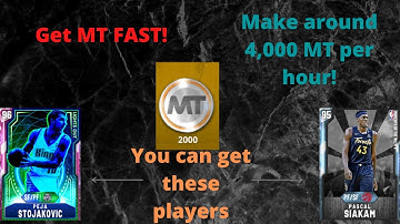 How to make MT fast! (NBA 2K20)