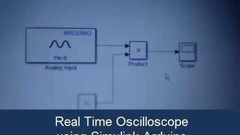 real time oscilloscope using arduino and simulink
