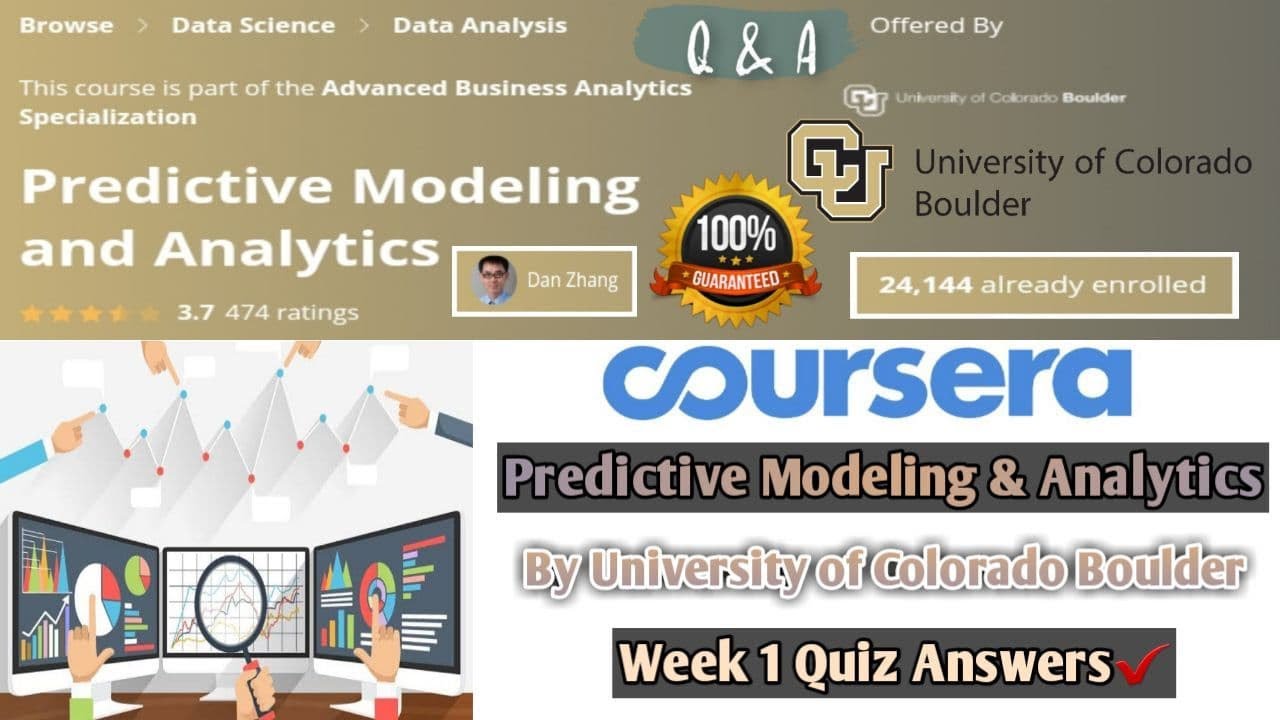 Predictive Modeling and Analytics | University of Colorado Boulder ...