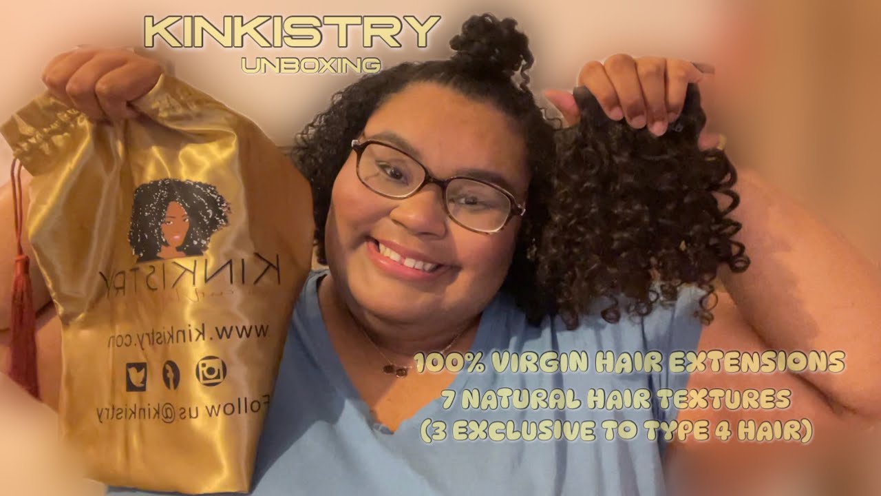 KINKISTRY UNBOXING! | 100% VIRGIN HAIR EXTENSIONS, 7 NATURAL HAIR TEXTURES | Naturally Lori