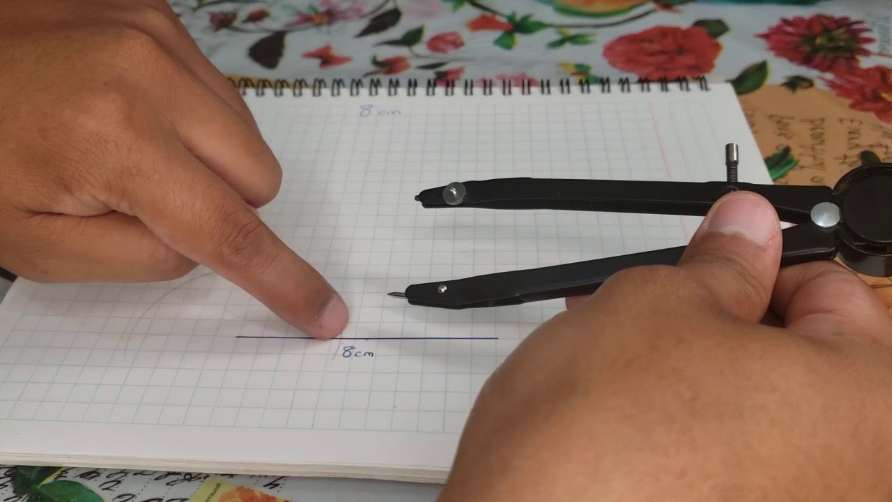 Construcción del Cuadrado con regla y compás -Profe Benjamin Bernabe
