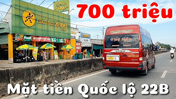 Bán đất 700 triệu mặt tiền Quốc lộ 22B gần Chợ UBND xã Phước Trạch Gò Dầu Tây Ninh cách TPHCM 35km