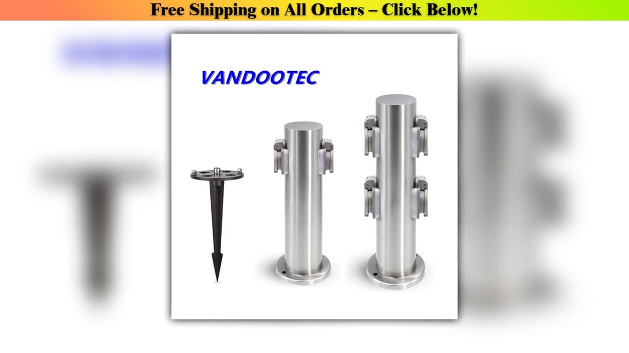 Outdoor Socket With Spike 2 4-Way EU Sockets Waterproof Energy Column For Garden Dcor Lawn Mower