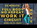 Full Body NO REPEAT Work It Circuit | Cardio and Strength Workout at Home