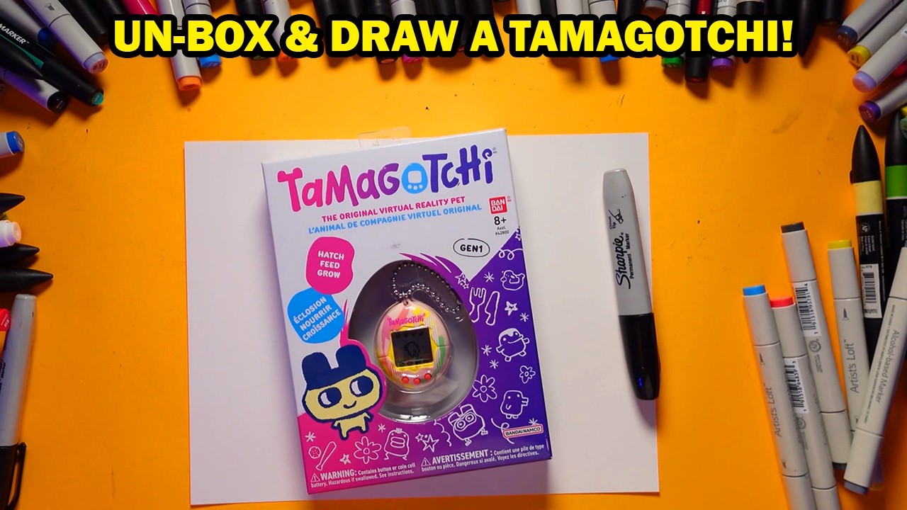 UN-BOX & DRAW a Tamagotchi!