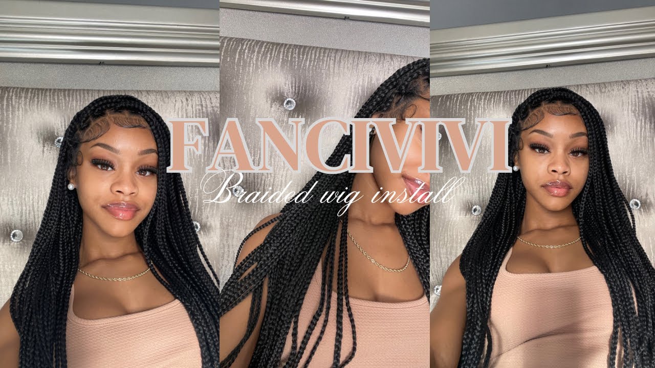 THE BEST REALISTIC BRAIDED WIG 😳😍 ll GET BRAIDS QUICK ll ft. Fancivivi ...