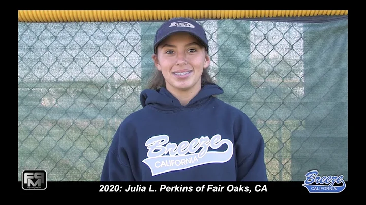 2020 Julia L. Perkins Catcher and 3rd Base Softbal...