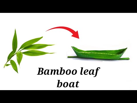 Bamboo leaf boat, leaf craft