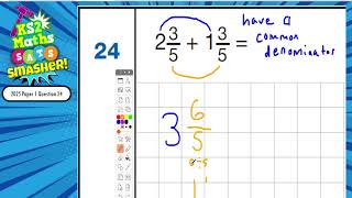 2025 Arithmetic Paper 1 Q24 KS2 SATS