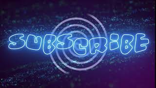 Neon Subscribe with background particle Free animation 4k | Royalty free