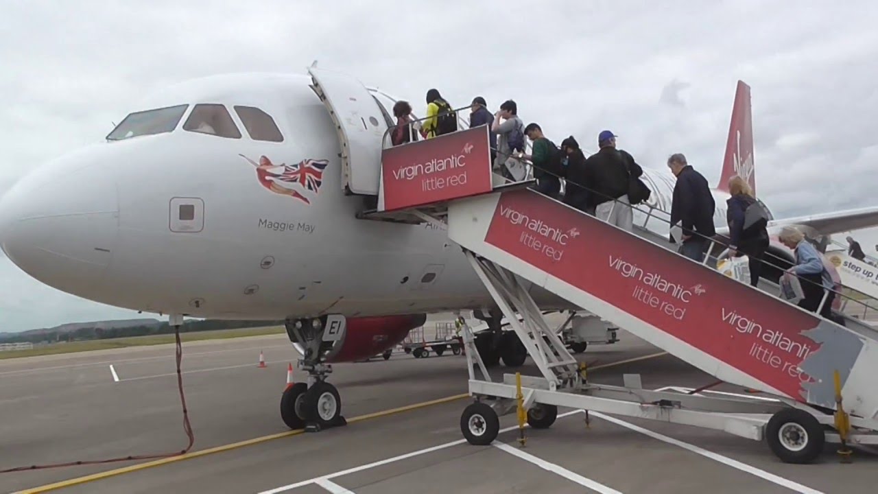 Virgin Little Red A320 EIDEI Edinburgh to London Heathrow Full Flight YouTube
