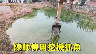 The owner dug the fish pond and did not drain the water or catch the fish. He also threatened to ca