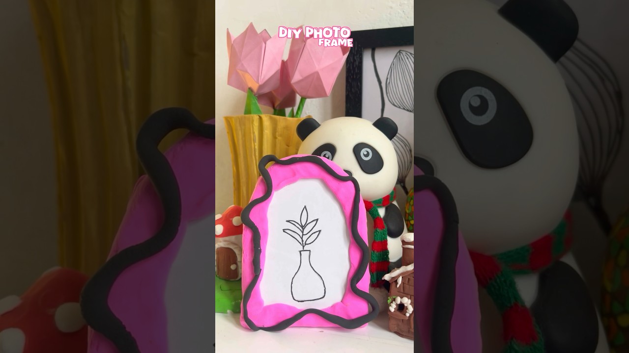 Diy photo frame with clay | 