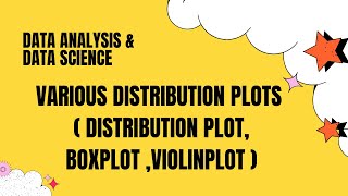 Various distribution plots | Data Science & Analysis | Python Lec | #datascience #vortexcoding