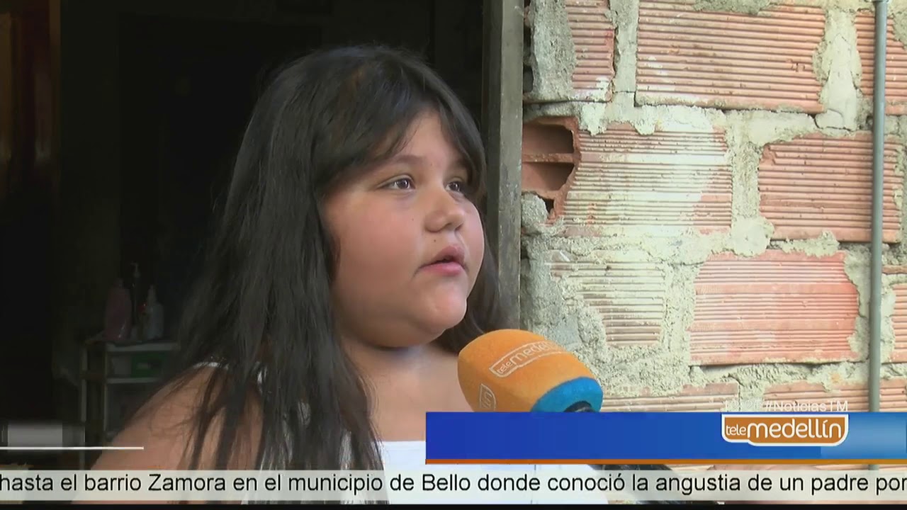 En Bello, niña de siete años con 100 kilos de peso espera atención médica [Noticias] - Telemedellín