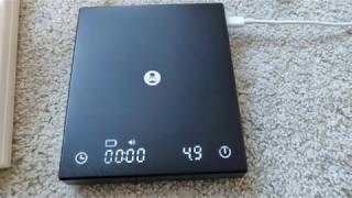 TIMEMORE Basic Coffee Scale USB-C to USB-C Charging Test