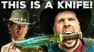 THIS IS A KNIFE!! The REAL Crocodile Dundee Bowie Knife!!