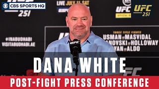 After a successful first even on fight island, dana white addressed
the media to recap full card of ufc 251. subscribe our channel:
https://www.youtub...