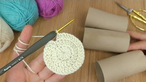 AMAZING PERFECT IDEA!😍Look what I did with the TOILET PAPER ROLL I found in the trash! TREND CROCHET