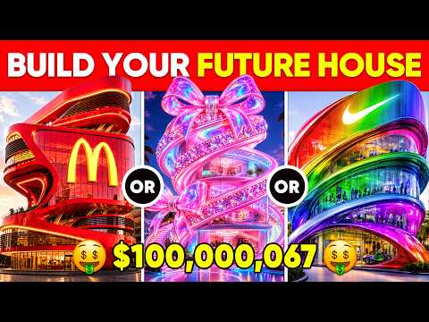 Would You Rather - Build Your FUTURE Luxury Dream House 🤖🏡🌈🤑 Moca Quiz