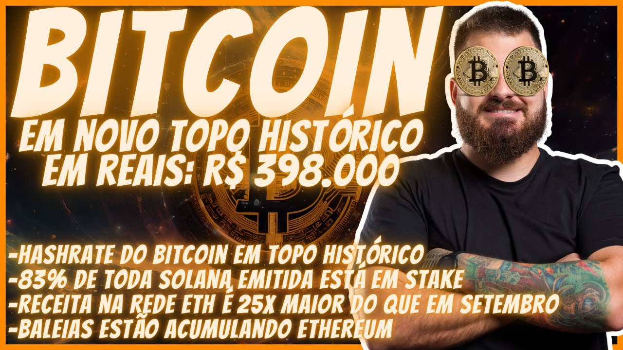 BITCOIN BATE NOVO RECORDE EM REAIS! ESTÁ NA HORA DA EXPLOSÃO DE PREÇOS? 🚀