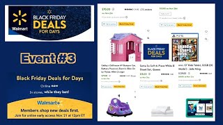 Walmart 3rd \& Final Deals For Days Black Friday Event Ad Preview | Walmart Black Friday 2022