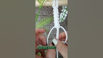 MACRAME SQUARE KNOT | TUTORIAL | MACRADAM | #macrame #macrametutorial