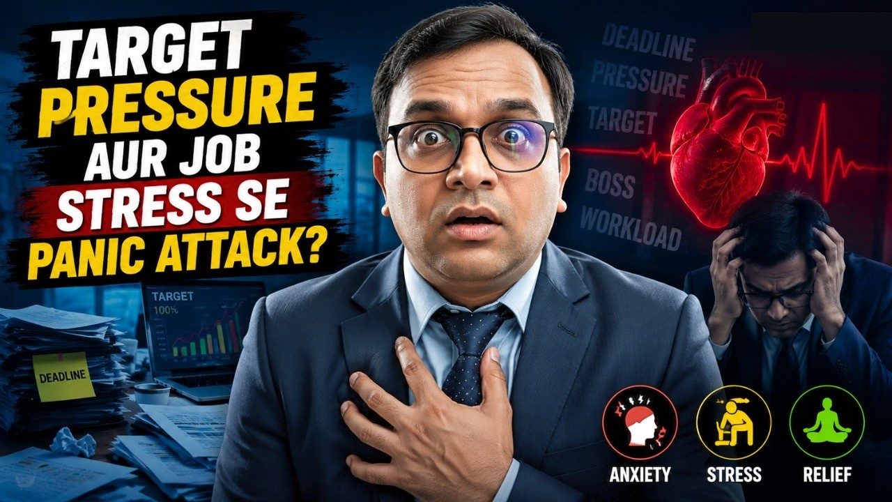 Target Pressure Aur Job Stress Se Panic Attack? Work Anxiety Symptoms Explained 🚨