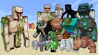 OP Mutant Iron Golem vs All Mutant Creatures in Minecraft - OP Iron Golem vs Mutant Mobs