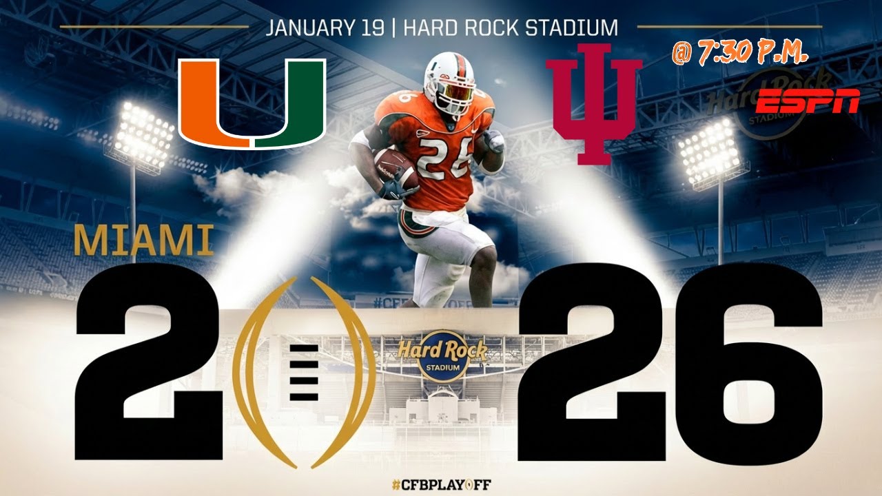 College Football Championship Hype Show | Miami vs Indiana | U TALK LIVE-293