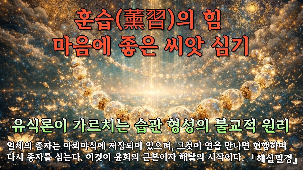 부처님이 말씀 하신 습관의 힘 | 부처님 말씀