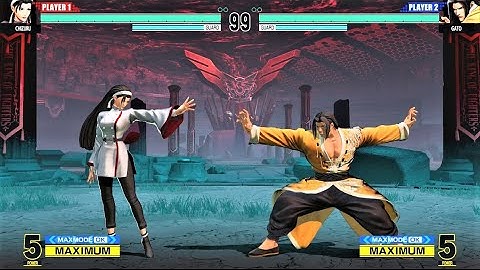Chizuru Kagura vs Gato (Hardest AI) - KOF XV