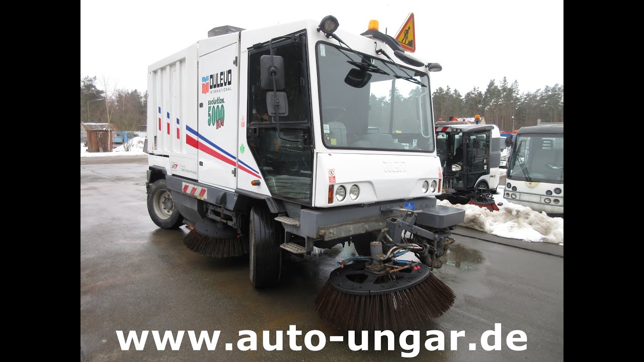 Dulevo 5000 evolution EU4 Baujahr 2009 Kehrmaschine Hochentleerung 4-Rad-Lenkung www.auto-ungar.de